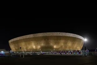 In this November 12 photo, a look at the Lusail Stadium in Doha, Qatar.  (AP Photo/Hassan Ammar)