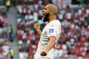 Aissa Laïdouni, one of the figures of the surprising Tunisia who got a good result against Denmark.